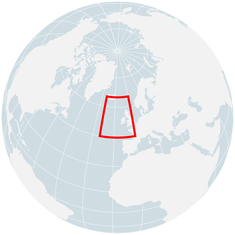 Locator map for 2017 North Atlantic Wind Winter