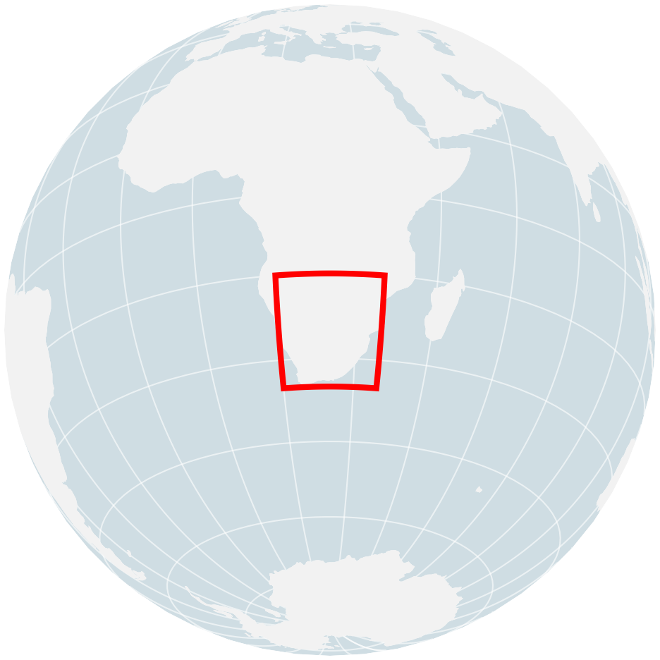 Locator map for 2018 Safrica Drought