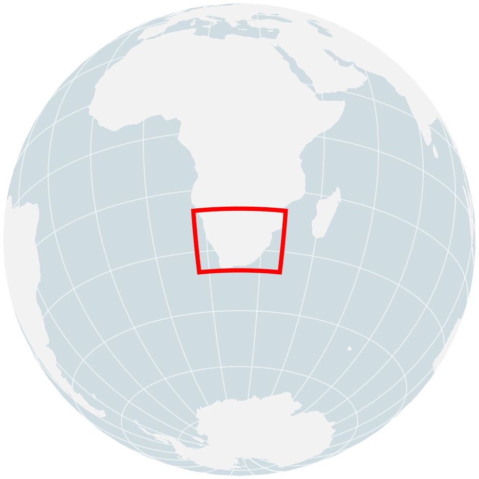 Locator map for 2020 Southafrica Mcs 2