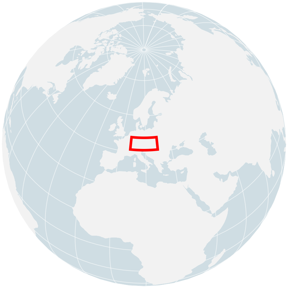 Locator map for 2024 Central Europe Floods