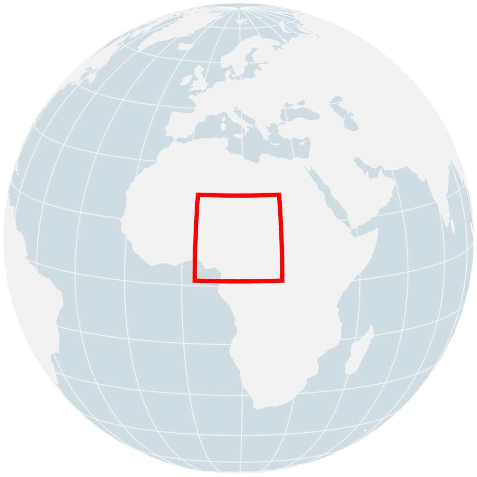 Locator map for 2024 West Africa Floods